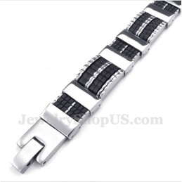 Pulseira De Borracha De Titânio Masculina