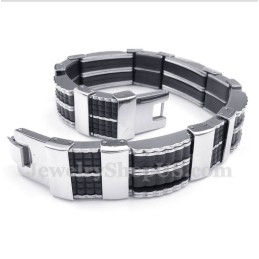 Pulseira De Borracha De Titânio Masculina