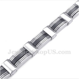 Pulseira De Borracha De Titânio Masculina