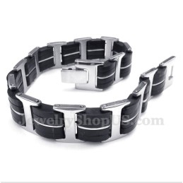 Pulseira De Borracha De Titânio Masculina