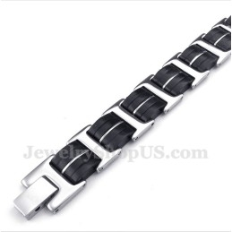 Pulseira De Borracha De Titânio Masculina