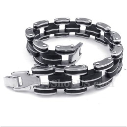 Pulseira De Borracha De Titânio Masculina