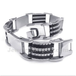 Pulseira De Borracha De Titânio Masculina