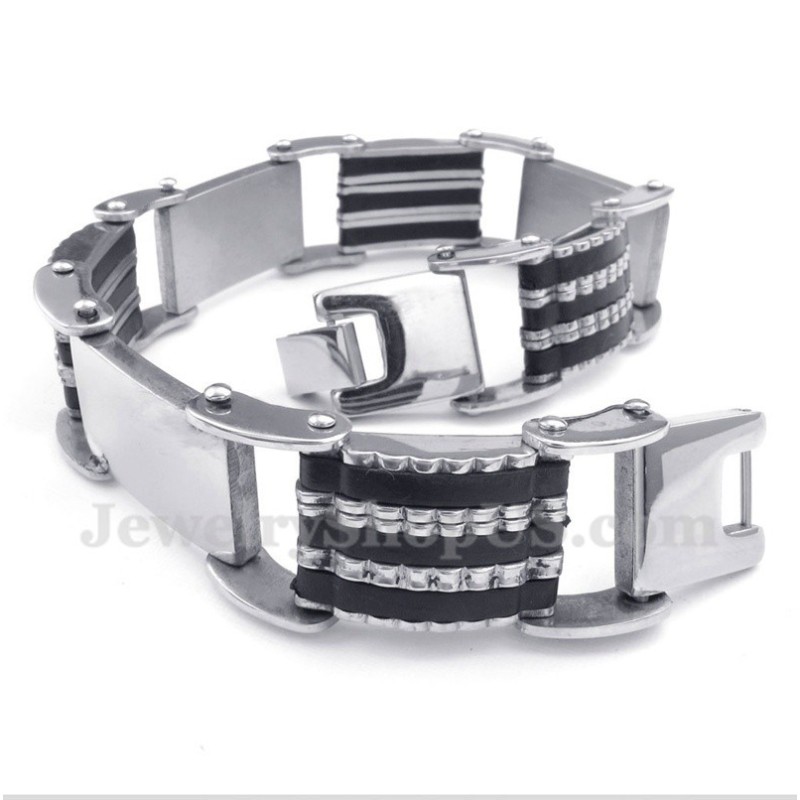 Pulseira De Borracha De Titânio Masculina Pulseira De Borracha De Titânio Masculina