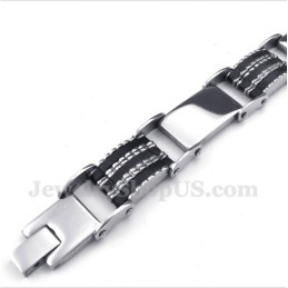 Pulseira De Borracha De Titânio Masculina