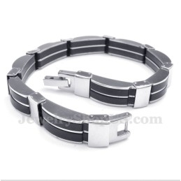 Pulseira De Borracha De Titânio Masculina