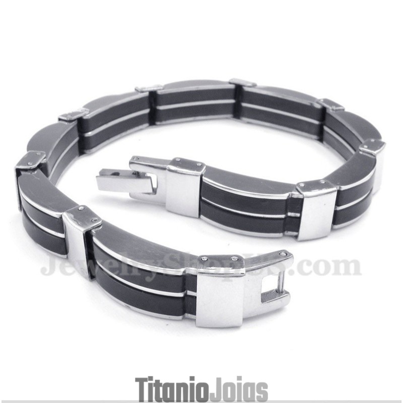 Pulseira De Borracha De Titânio Masculina Pulseira De Borracha De Titânio Masculina