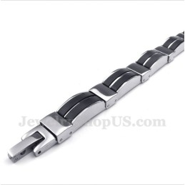Pulseira De Borracha De Titânio Masculina