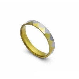 Anel De Ouro E Prata De Titânio De 4 Mm