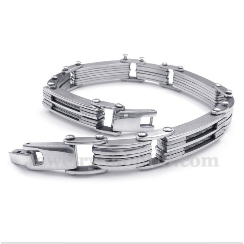 Pulseira De Cabo De Titânio Masculina Pulseira De Cabo De Titânio Masculina