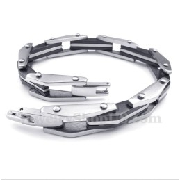 Pulseira Masculina De Titânio Preto