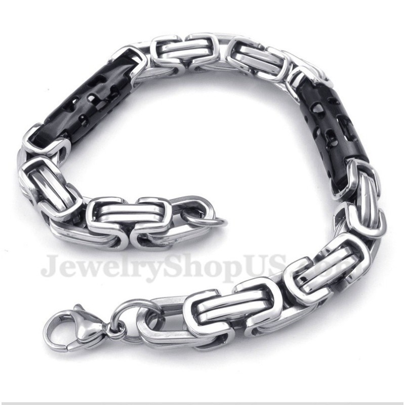 Pulseira Masculina De Titânio Com Cilindro Preto Pulseira Masculina De Titânio Com Cilindro Preto