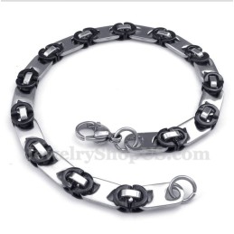 Pulseira Redonda Preta De Titânio Masculina