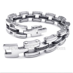 Pulseira Masculina De Titânio Preto