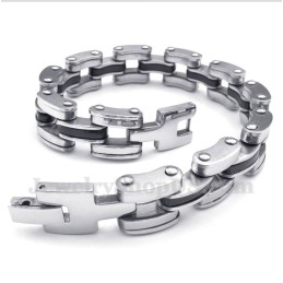 Pulseira Masculina De Titânio Preto