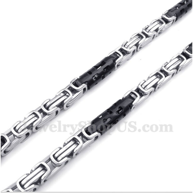 Colar Masculino De Cilindro Preto De Titânio Colar Masculino De Cilindro Preto De Titânio
