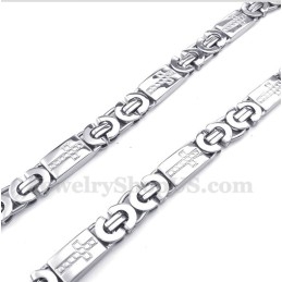 Colar De Cruz De Titânio Masculino