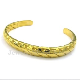 Pulseira Masculina De Ouro Fundido Em Titânio