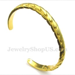 Pulseira Masculina De Ouro Fundido Em Titânio