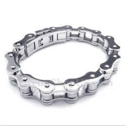 Pulseira De Corrente De Bicicleta De Titânio Masculina