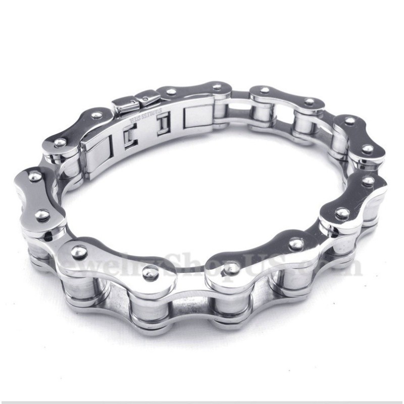Pulseira De Corrente De Bicicleta De Titânio Masculina Pulseira De Corrente De Bicicleta De Titânio Masculina