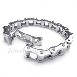 Pulseira De Corrente De Bicicleta De Titânio Masculina