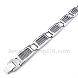 Pulseira De Cabo De Titânio Masculina