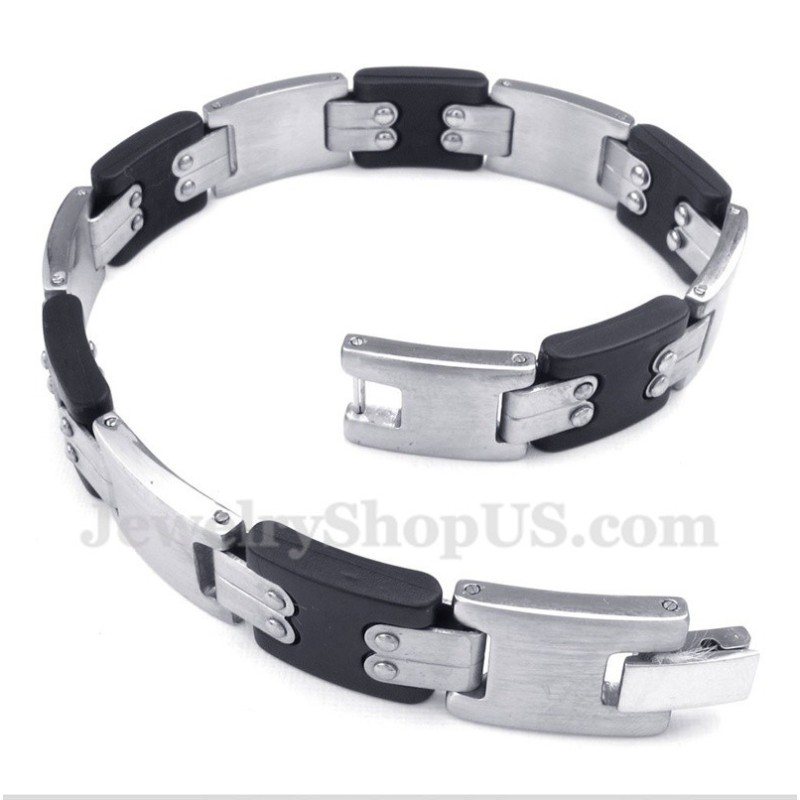 Pulseira Masculina De Titânio Preto Pulseira Masculina De Titânio Preto