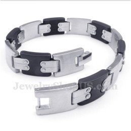 Pulseira Masculina De Titânio Preto