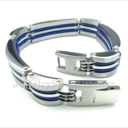 Pulseira Masculina Azul Titânio