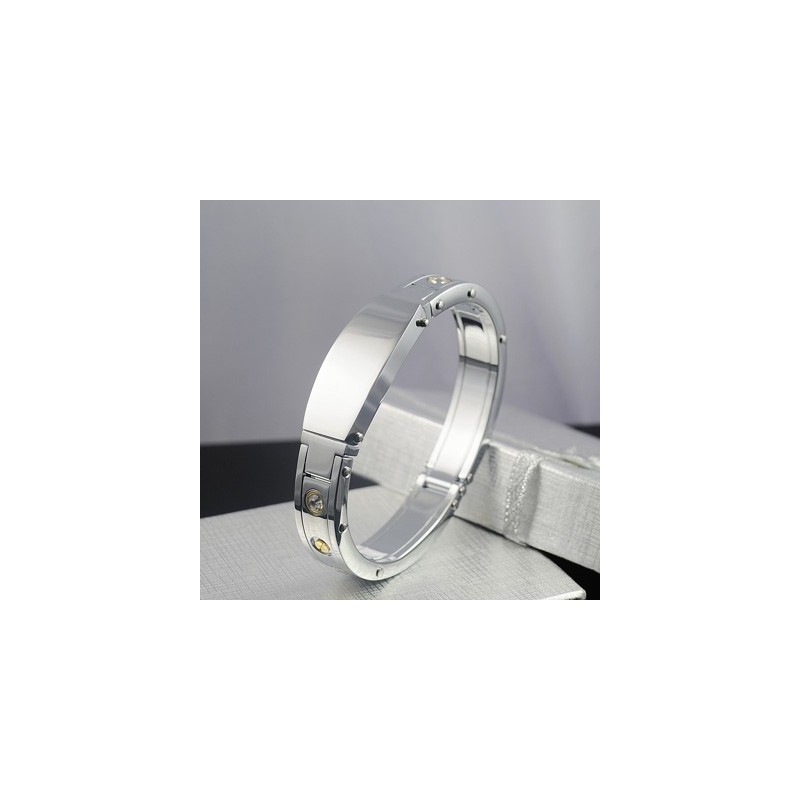 Pulseiras Masculinas De Titânio E Diamante