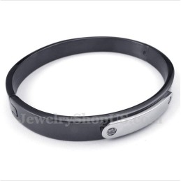Pulseira Masculina De Titânio Preto