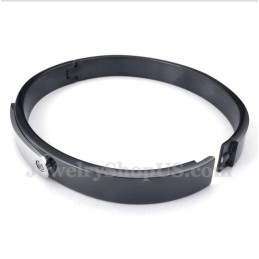 Pulseira Masculina De Titânio Preto