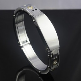 Pulseiras Masculinas De Titânio E Diamante