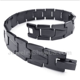 Pulseira Masculina De Titânio Preto