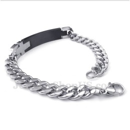 Pulseira De Casal Masculina De Titânio E Diamante