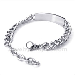 Pulseira Masculina De Titânio Com Cristal Preto Para Casal