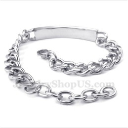 Pulseira Masculina De Casal Em Titânio Com Diamante Negro