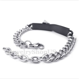 Pulseira Masculina De Titânio Preto Para Casal