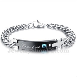 Pulseira De Casal De Titânio Masculina