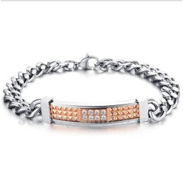 Pulseira De Casal De Titânio Masculina