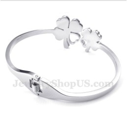 Pulseira Masculina De Titânio Trevo