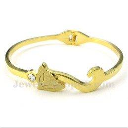 Pulseira Masculina De Titânio E Ouro Fox