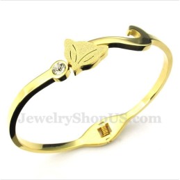 Pulseira Masculina De Titânio E Ouro Fox