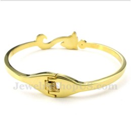 Pulseira Masculina De Titânio E Ouro Fox