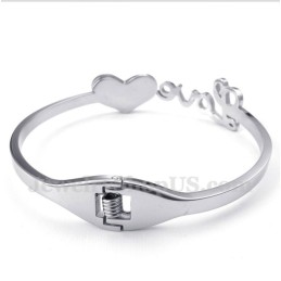 Pulseira Masculina De Titânio Love