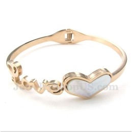 Pulseira Masculina De Titânio E Ouro Rosa Love