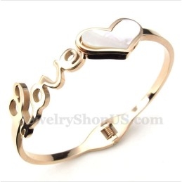 Pulseira Masculina De Titânio E Ouro Rosa Love