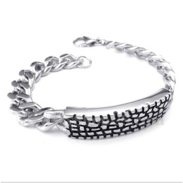 Pulseira Masculina De Titânio Fundido
