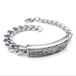 Pulseira Masculina De Titânio Fundido